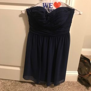 Donna Morgan Short Strapless Evening Dress